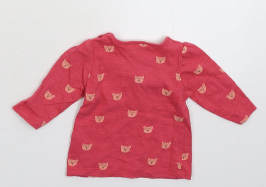 NEXT Girls Pink   Basic T-Shirt Size 3-6 Months