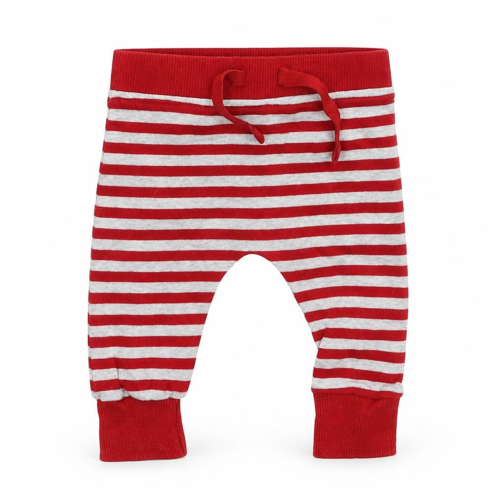 Front view of George Baby Multicoloured Striped sweatpants, size 0-3, Months