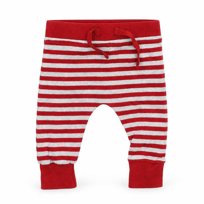 Front view of George Baby Multicoloured Striped sweatpants, size 0-3, Months