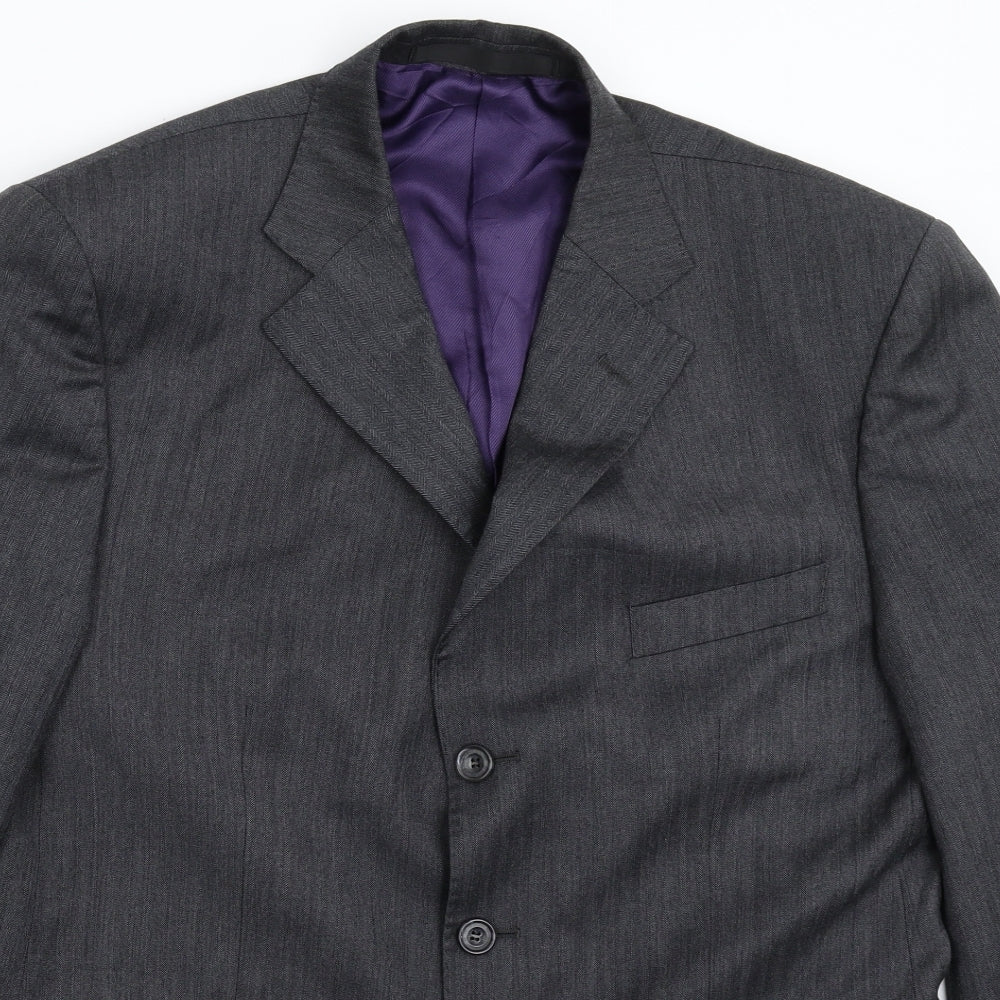 Mens UK Size 40 Marks and Spencer Regular Grey Suit Jacket