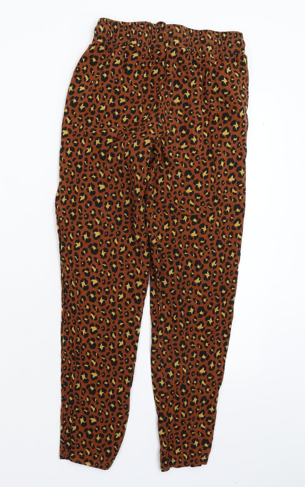 Primark Womens Multicoloured Animal Print  Trousers  Size 8 L25 in