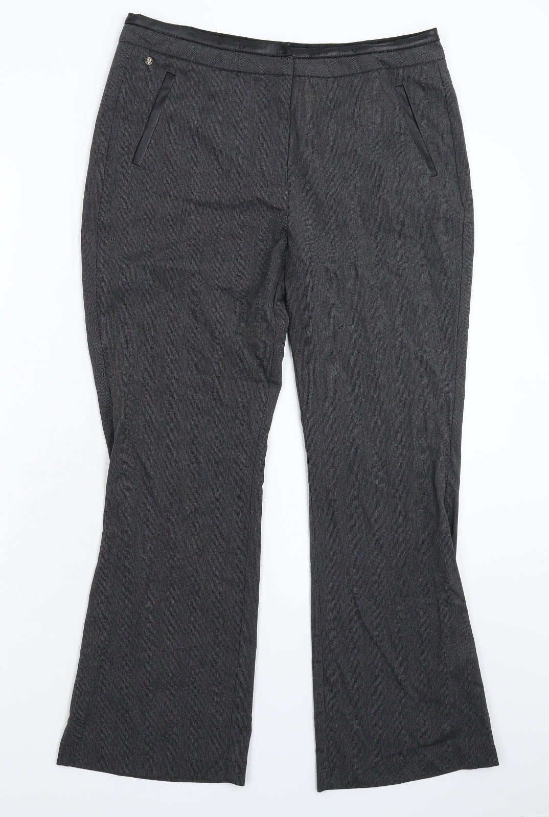 Womens UK Size 12 Per Una Regular Fit  Grey Trousers