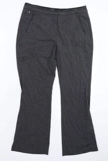 Womens UK Size 12 Per Una Regular Fit  Grey Trousers