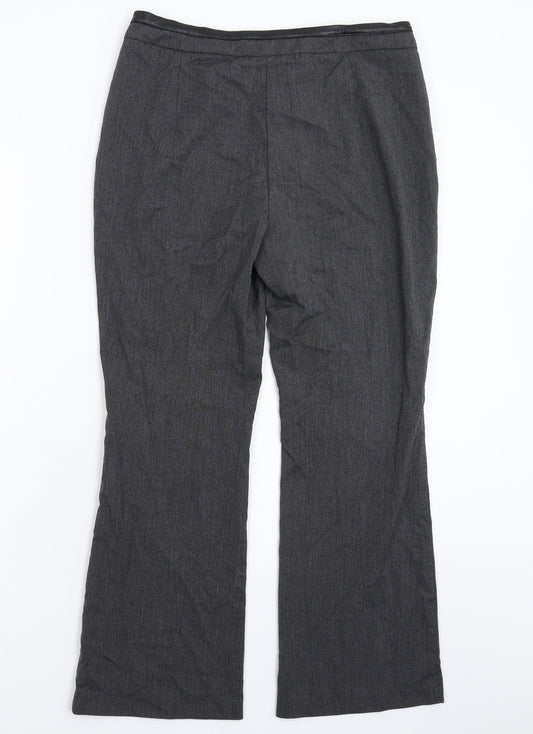 Per Una Womens Grey   Trousers  Size 12 L28 in