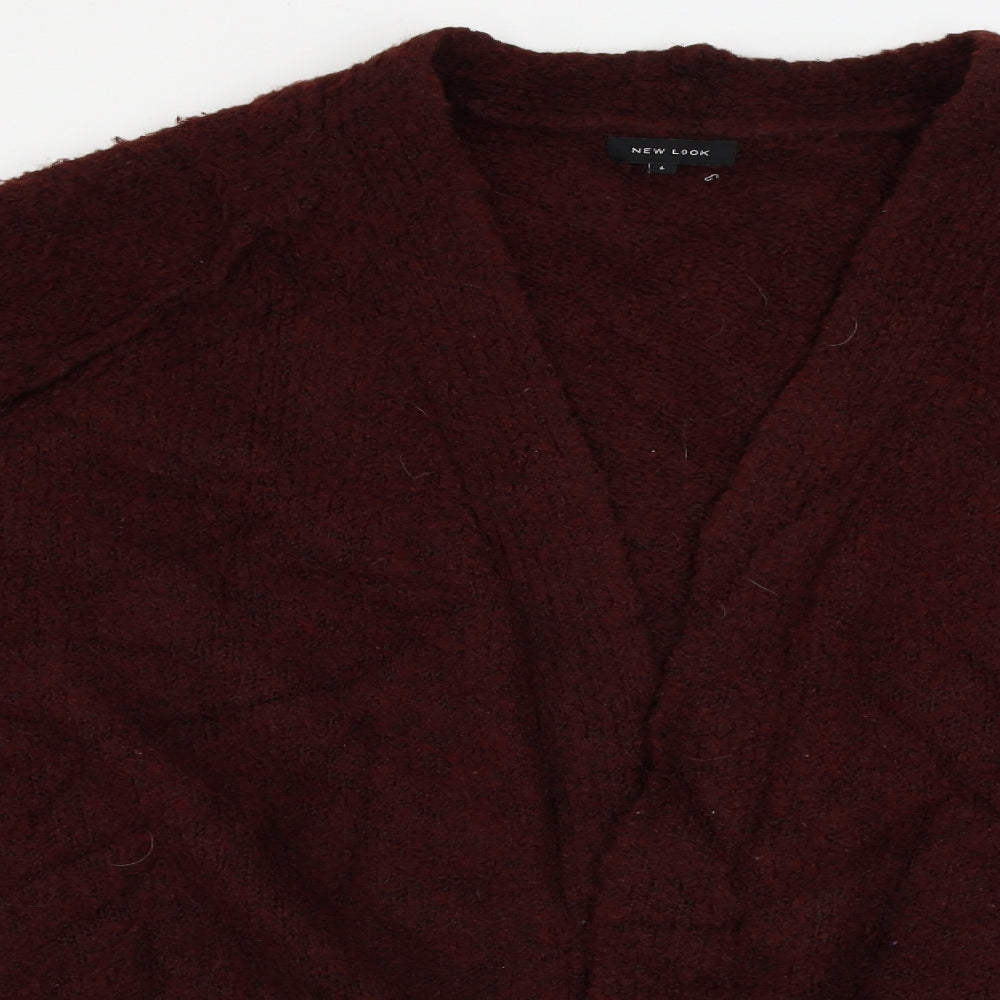 Womens UK Size L New Look Brown Cardigan Jumper