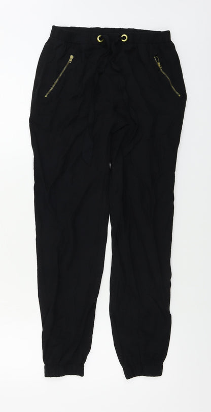 F&F  Womens Black   Windbreaker Trousers Size 8 L26 in