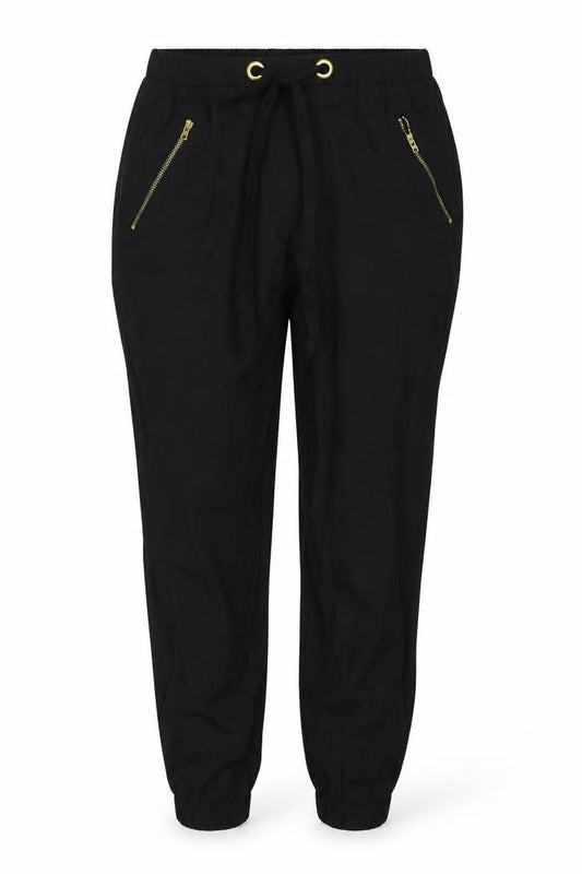 Womens UK Size 8 F&F Regular Fit Windbreaker Black Trousers