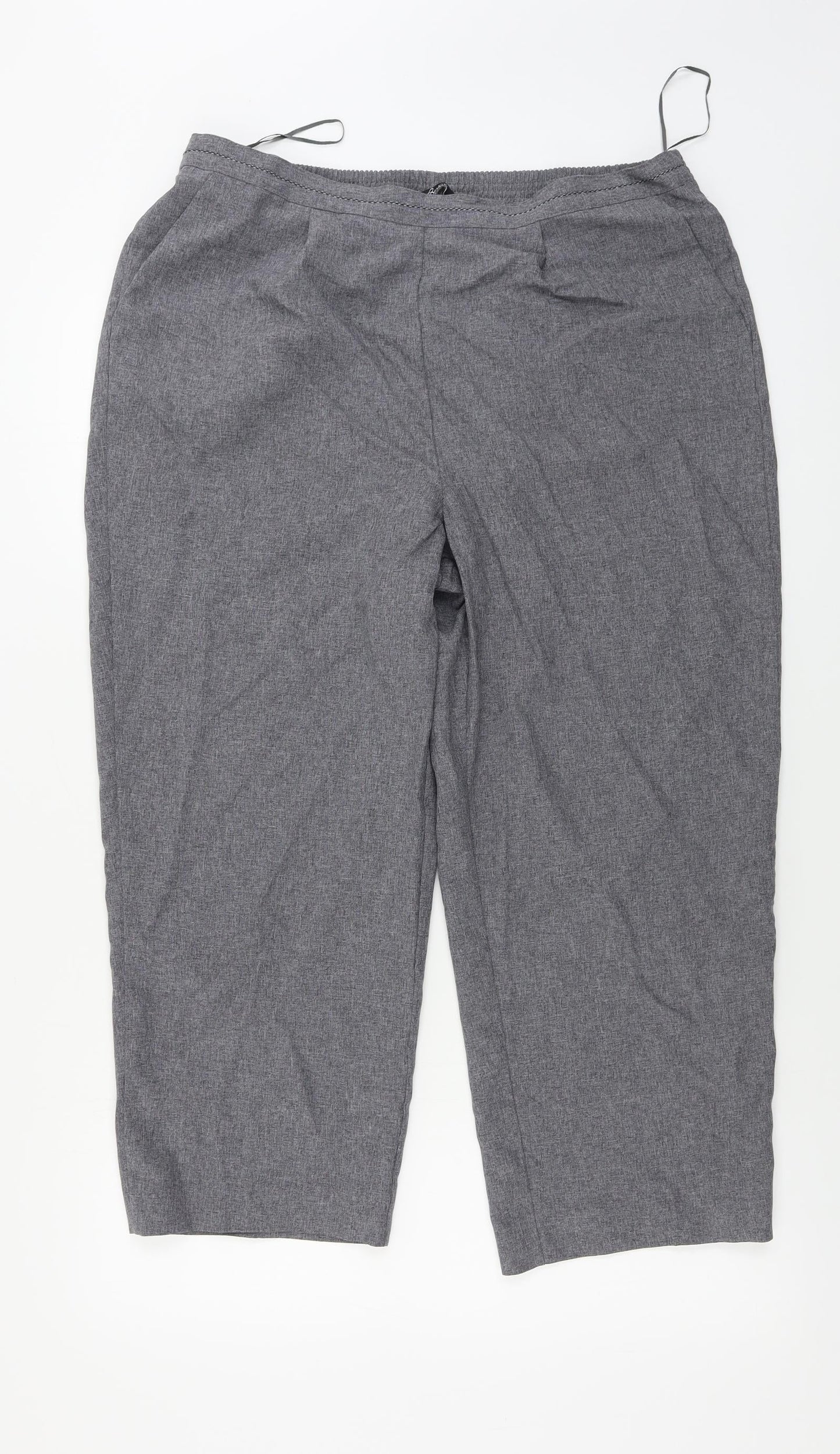BM Womens Grey   Trousers  Size 16 L21 in