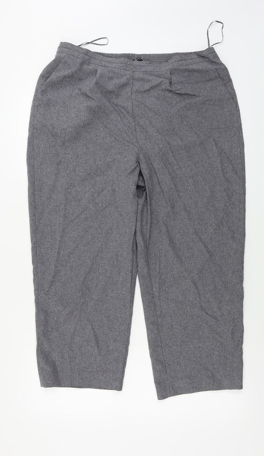 BM Womens Grey   Trousers  Size 16 L21 in