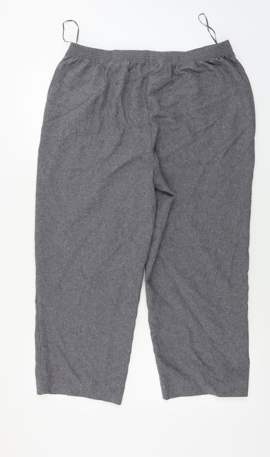 BM Womens Grey   Trousers  Size 16 L21 in