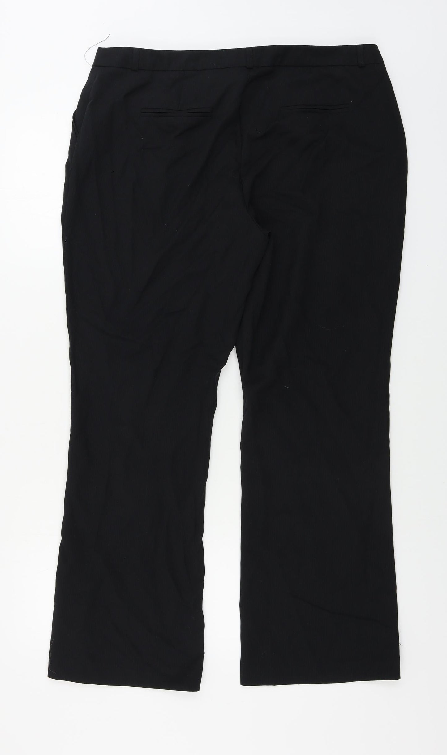TU Womens Black   Trousers  Size 16 L27 in