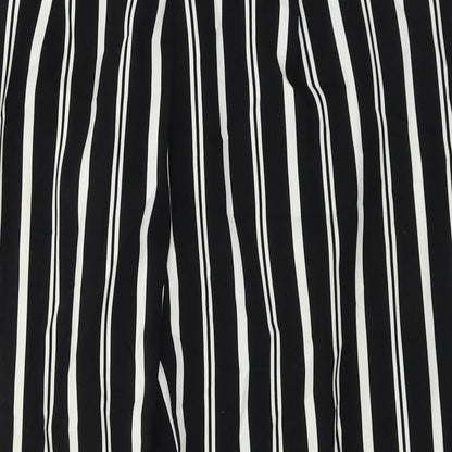 Monki Womens Black Striped  Trousers  Size 8 L27 in