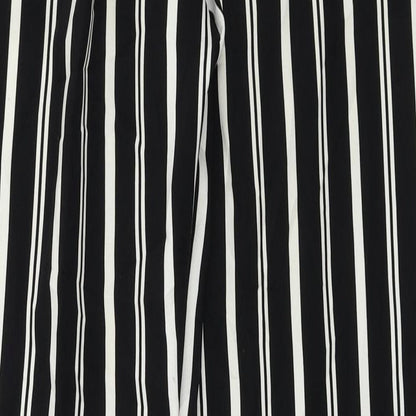 Monki Womens Black Striped  Trousers  Size 8 L27 in