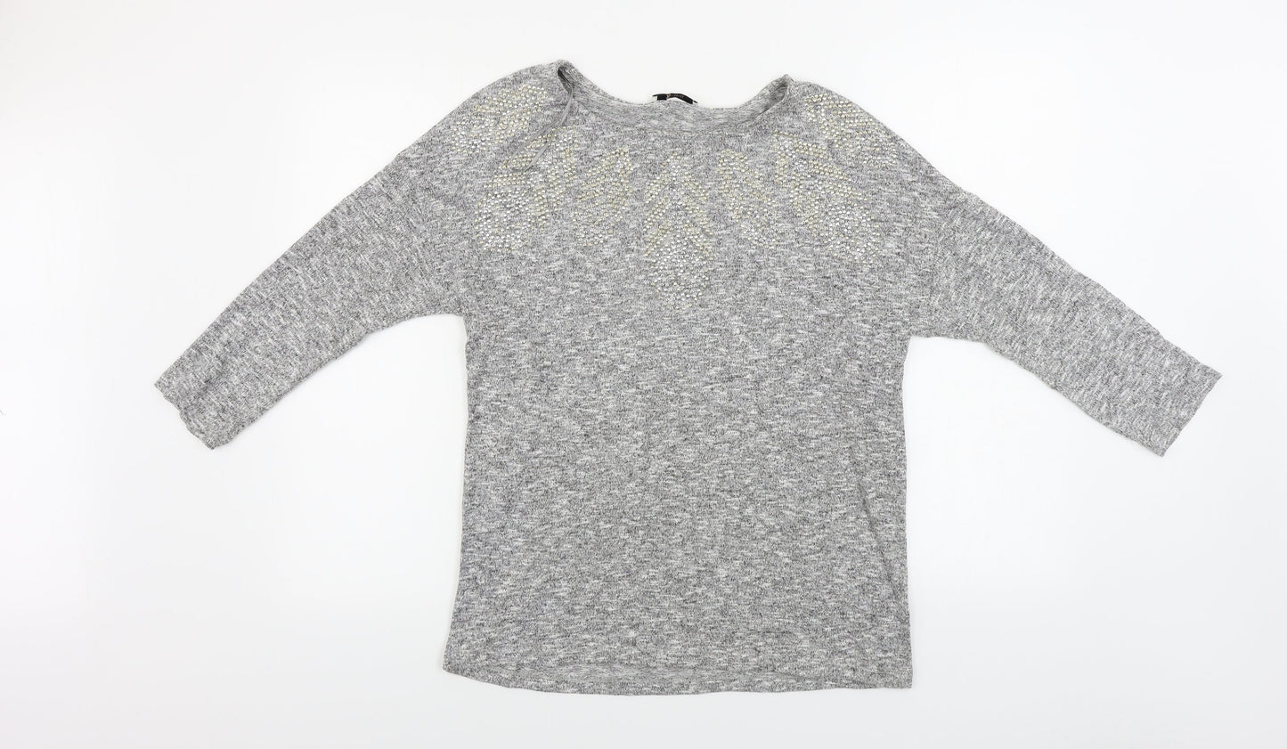 TU Womens Grey   Basic T-Shirt Size 8