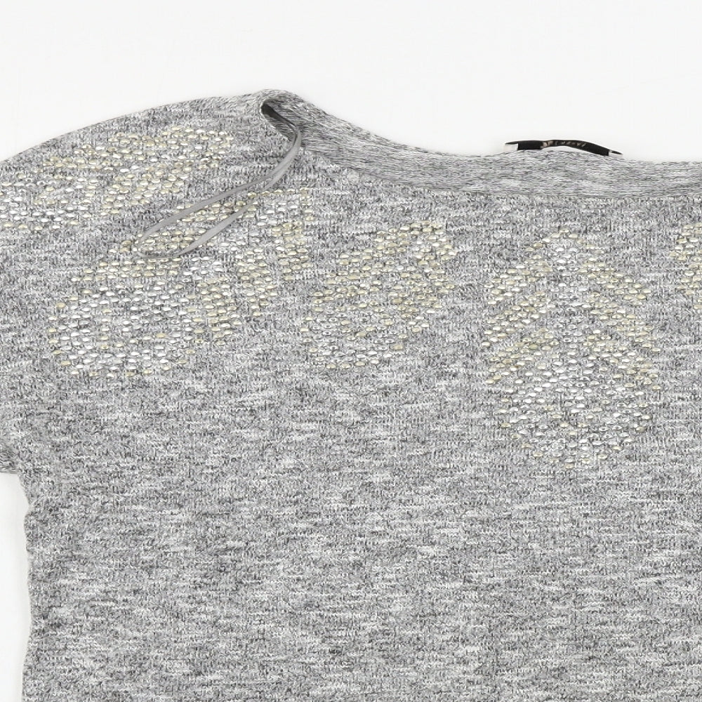 TU Womens Grey   Basic T-Shirt Size 8