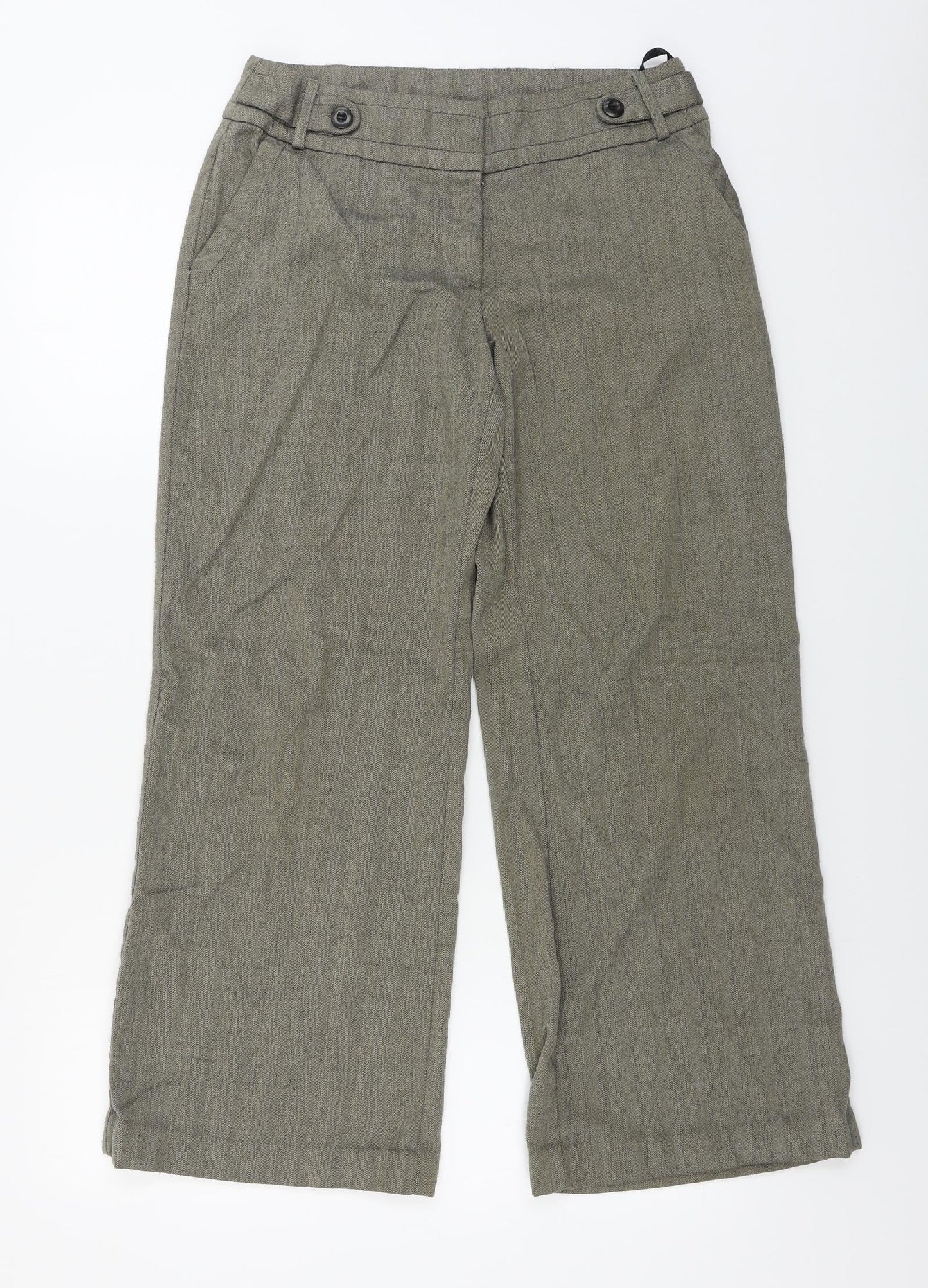 Womens UK Size 8 F&F Regular Fit  Beige Trousers