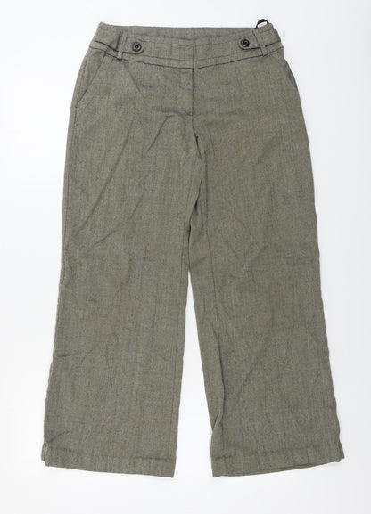 Womens UK Size 8 F&F Regular Fit  Beige Trousers