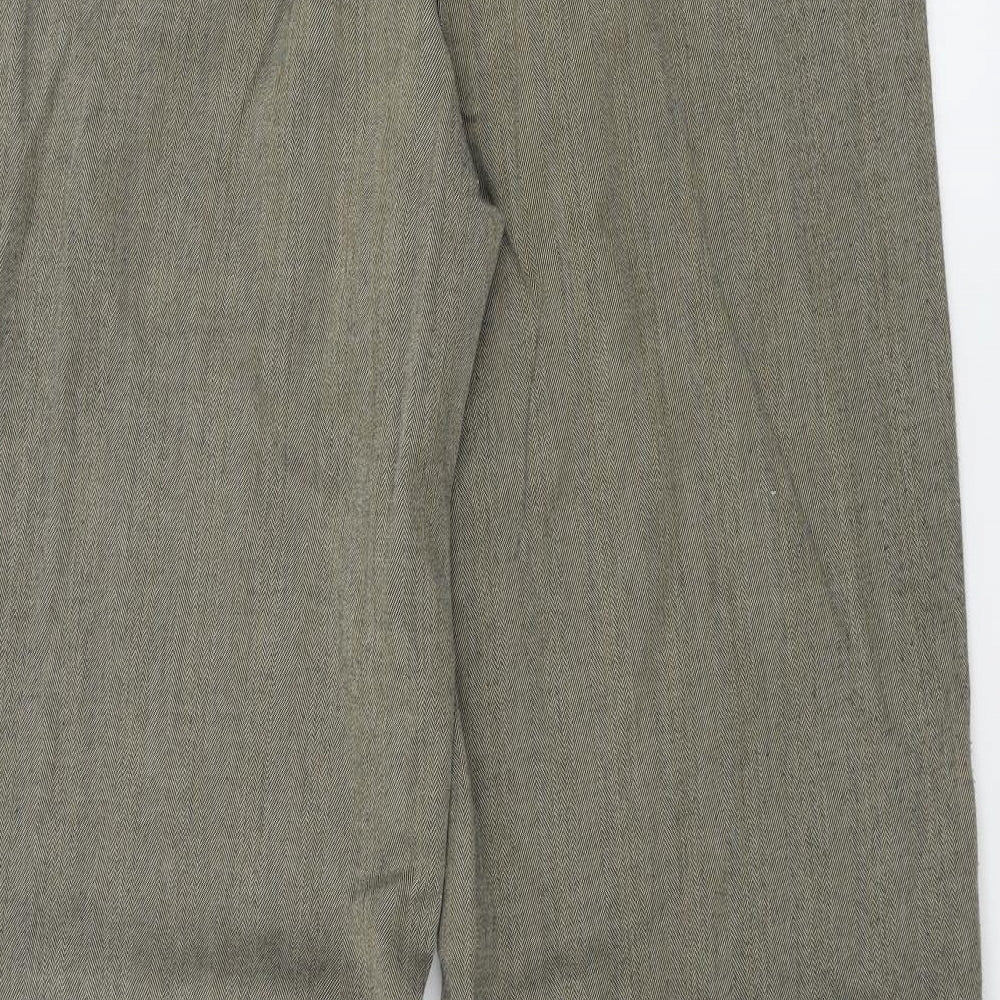 Womens UK Size 8 F&F Regular Fit  Beige Trousers