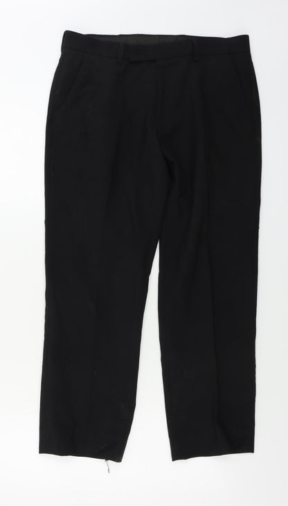 George  Mens Black   Trousers  Size 32 in L29 in