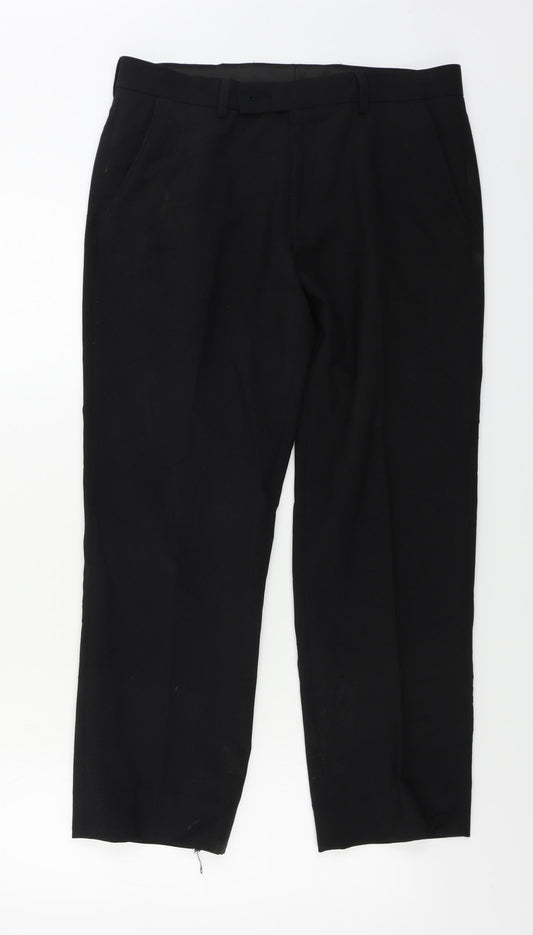 George  Mens Black   Trousers  Size 32 in L29 in