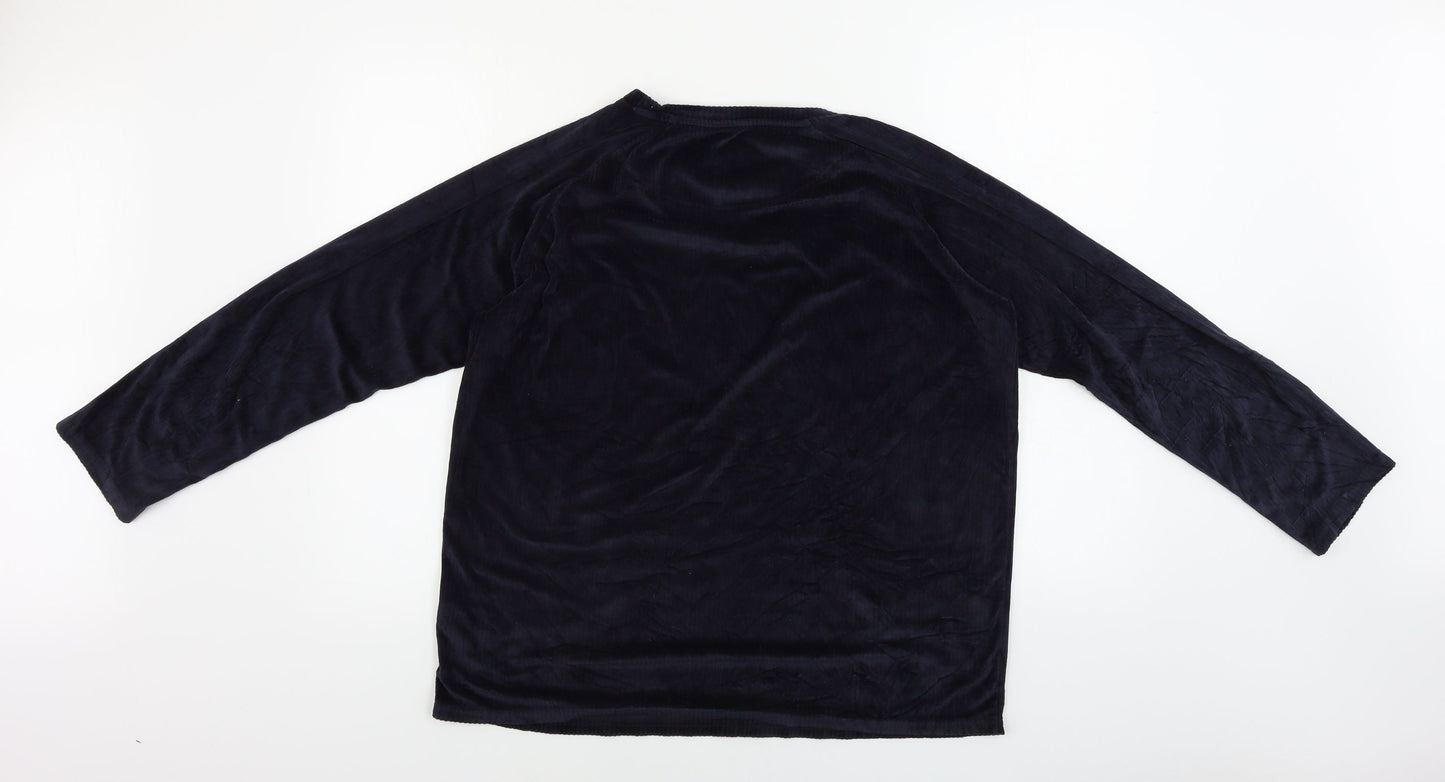 Womens UK Size 14 love to lounge Blue Pullover Jumper