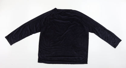 Womens UK Size 14 love to lounge Blue Pullover Jumper