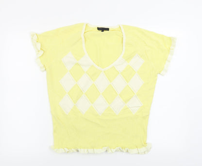 Womens UK Size 18 NEXT Yellow Pullover Jumper