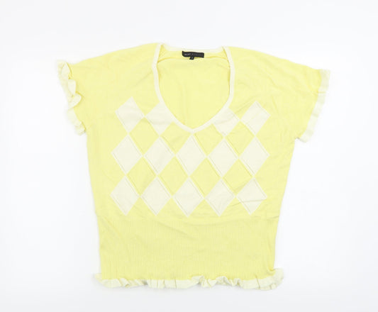 Womens UK Size 18 NEXT Yellow Pullover Jumper