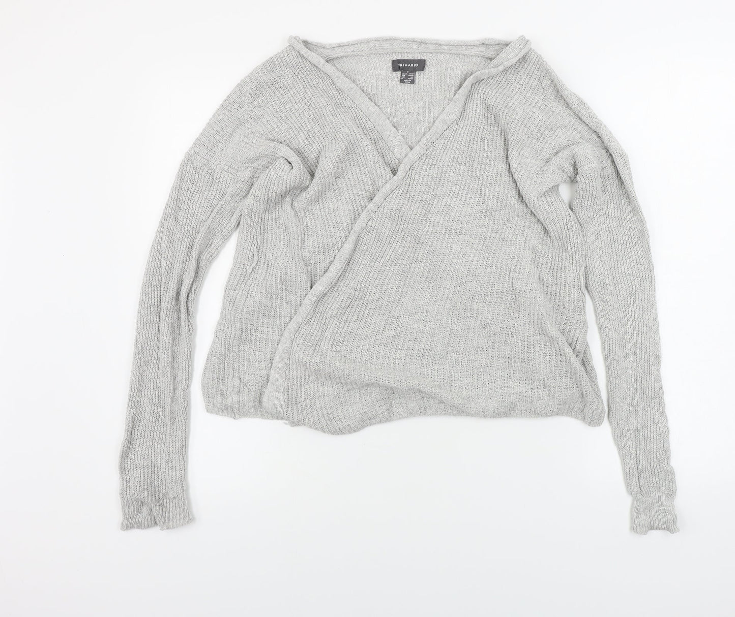 Primark  Womens Grey   Cardigan Jumper Size 8