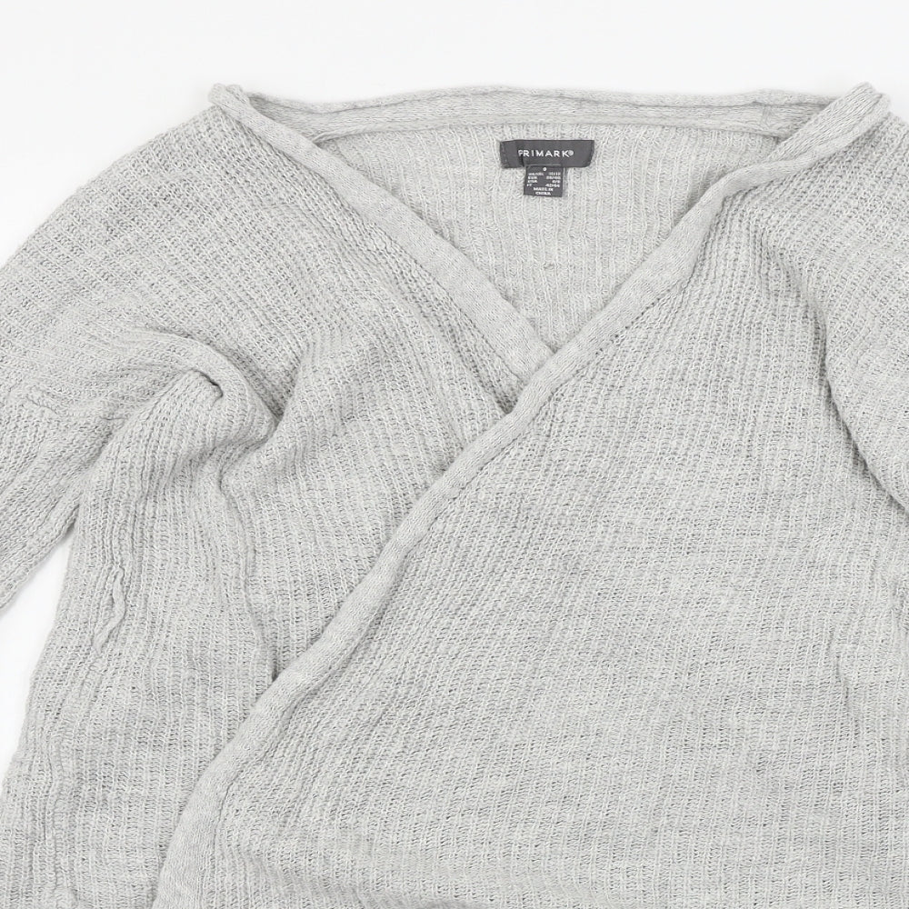 Primark  Womens Grey   Cardigan Jumper Size 8