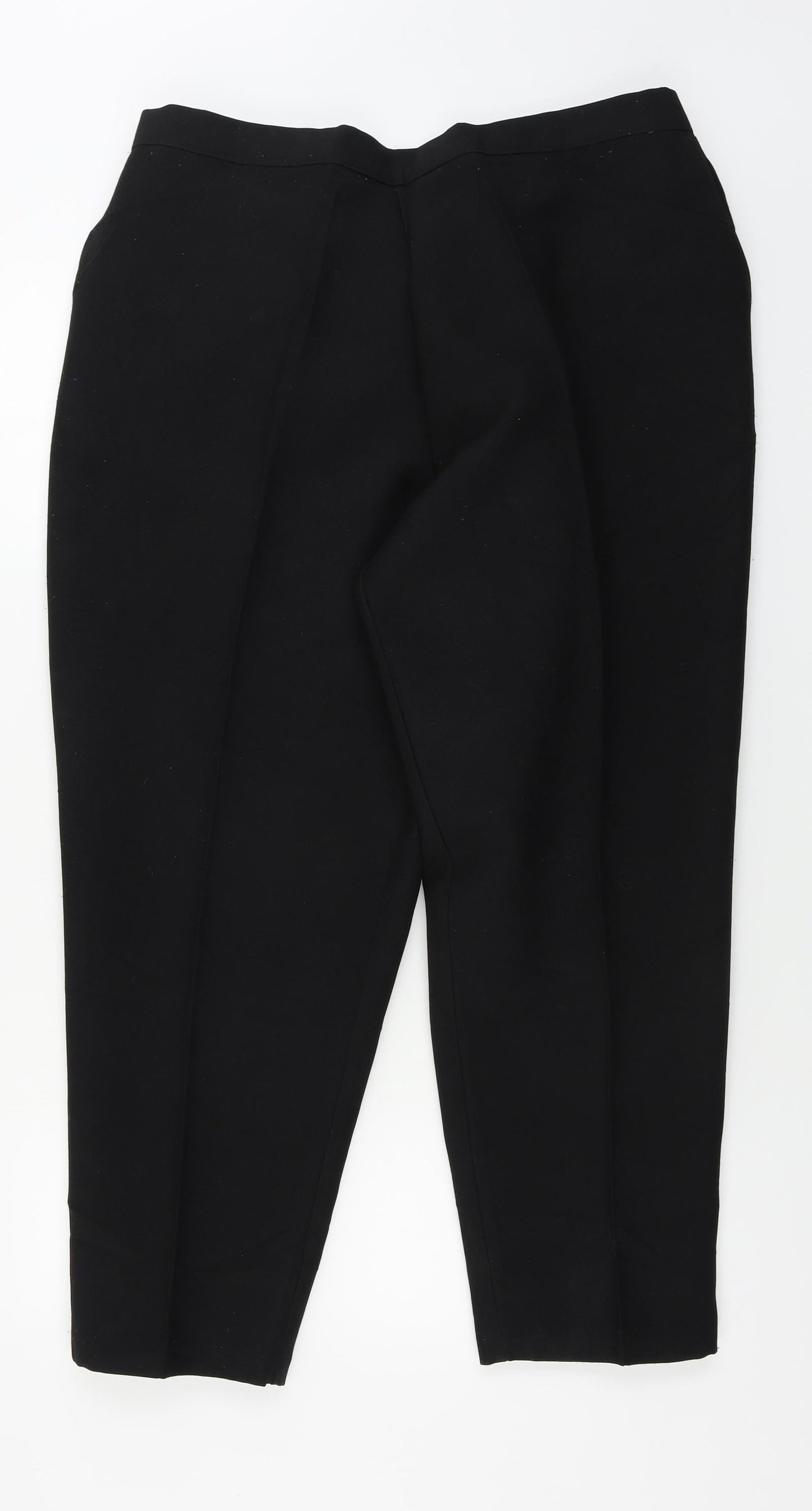 Womens UK Size 34 in Saira of Manchester Regular Fit  Black Trousers