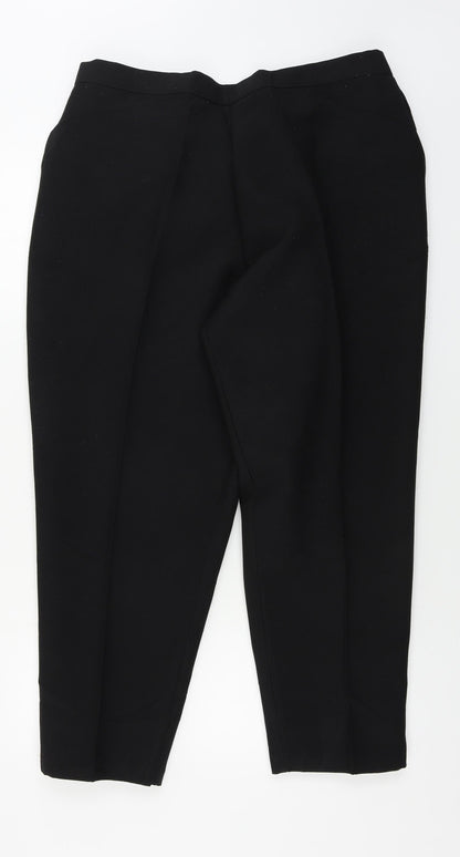 Womens UK Size 34 in Saira of Manchester Regular Fit  Black Trousers