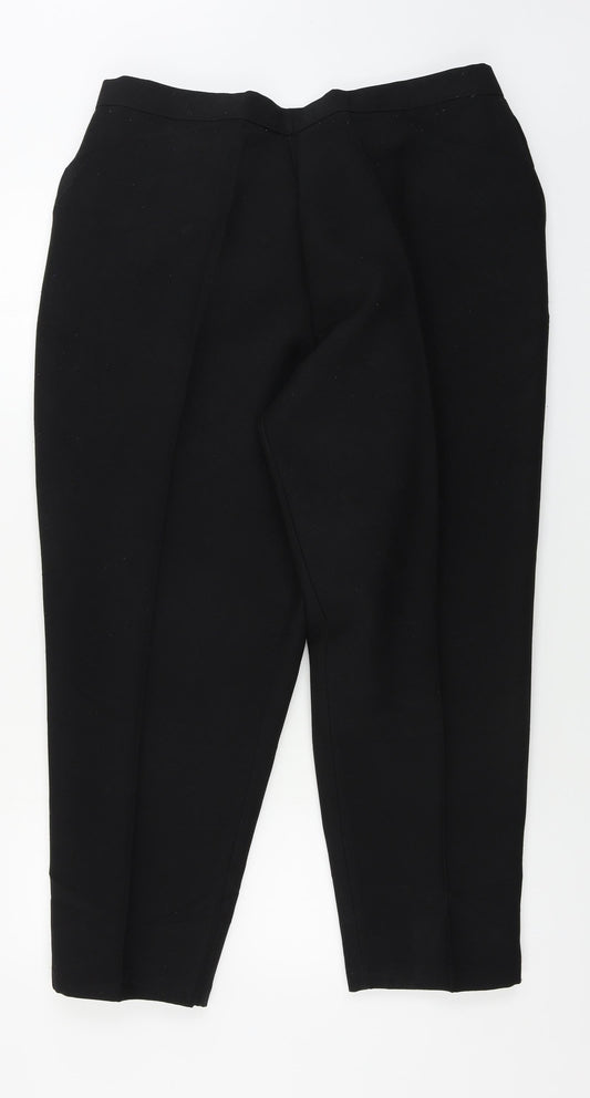 Womens UK Size 34 in Saira of Manchester Regular Fit  Black Trousers