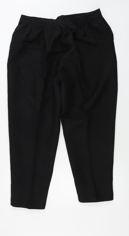 Womens UK Size 34 in Saira of Manchester Regular Fit  Black Trousers