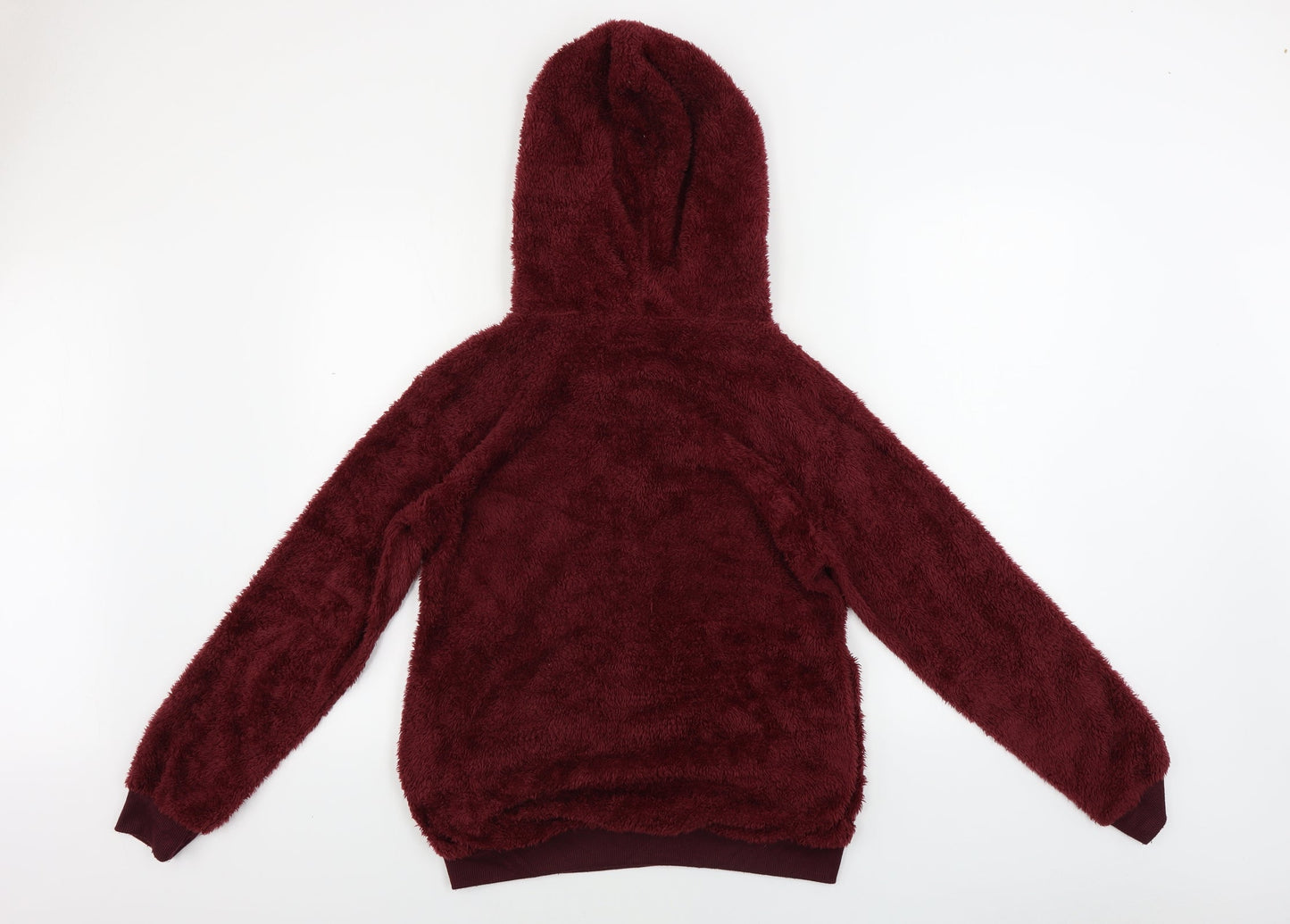 Preworn  Womens Red   Henley Hoodie Size M