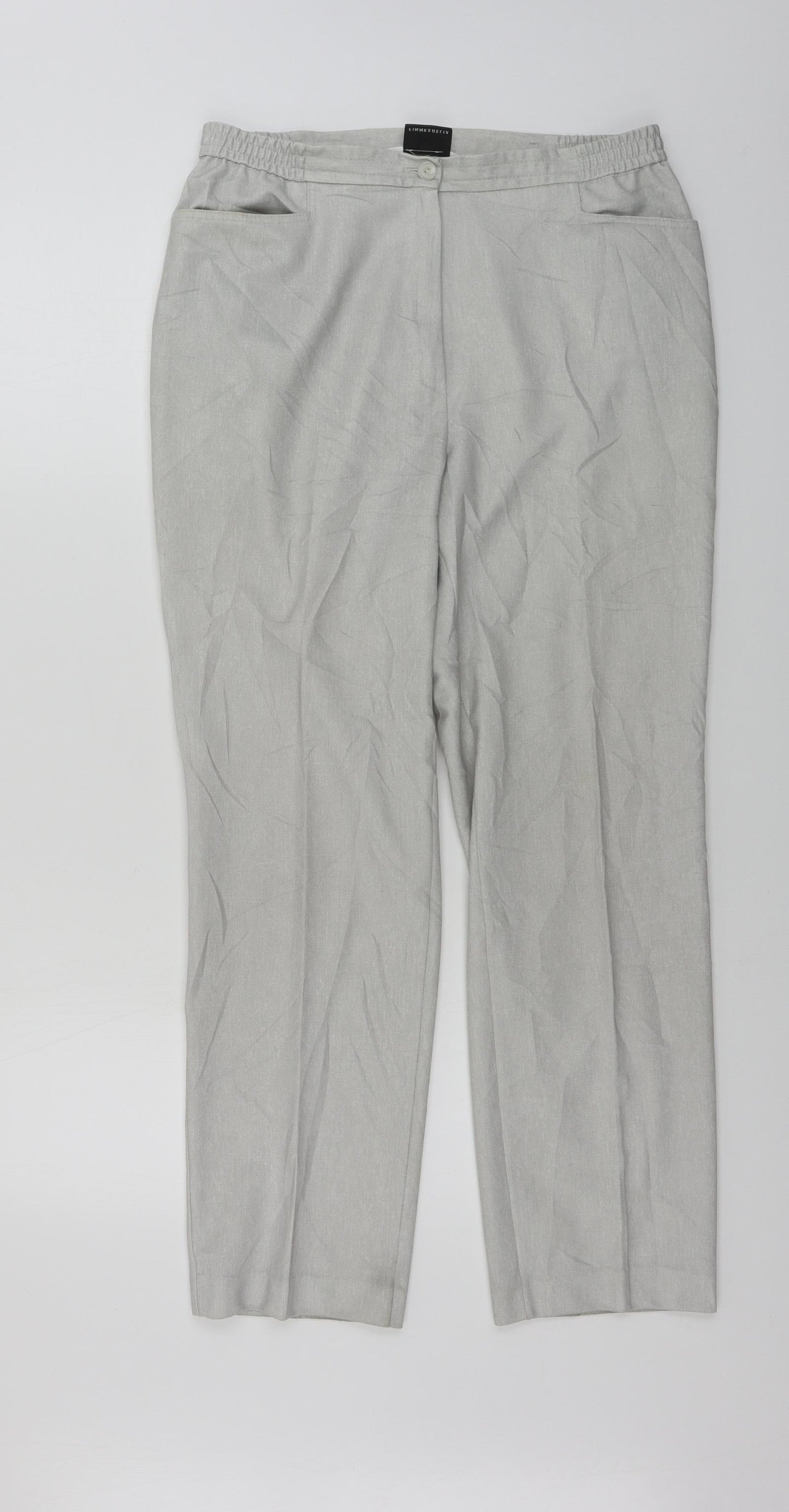 Womens UK Size 12 Finnkarelia Regular Fit  Grey Trousers