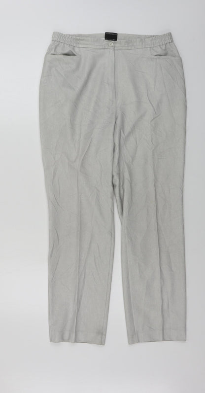 Womens UK Size 12 Finnkarelia Regular Fit  Grey Trousers