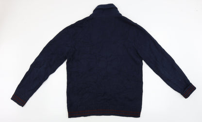 Ambrose Mens Blue   Pullover Jumper Size L