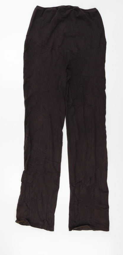 Womens UK Size XL Preworn Regular Fit  Brown Trousers