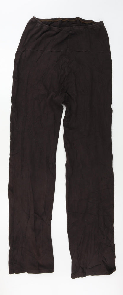 Womens UK Size XL Preworn Regular Fit  Brown Trousers