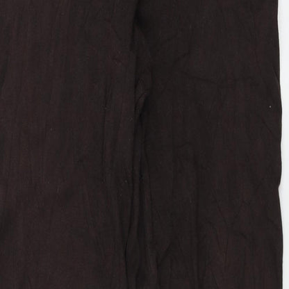 Womens UK Size XL Preworn Regular Fit  Brown Trousers