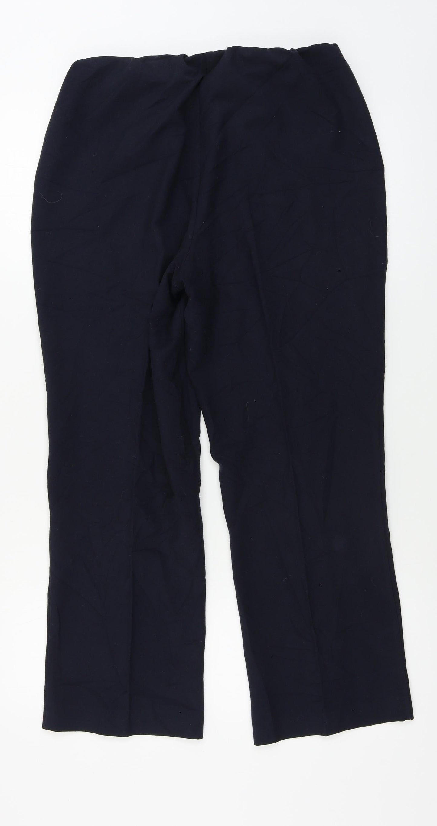 Womens UK Size 12 Preworn Regular Fit  Blue Trousers