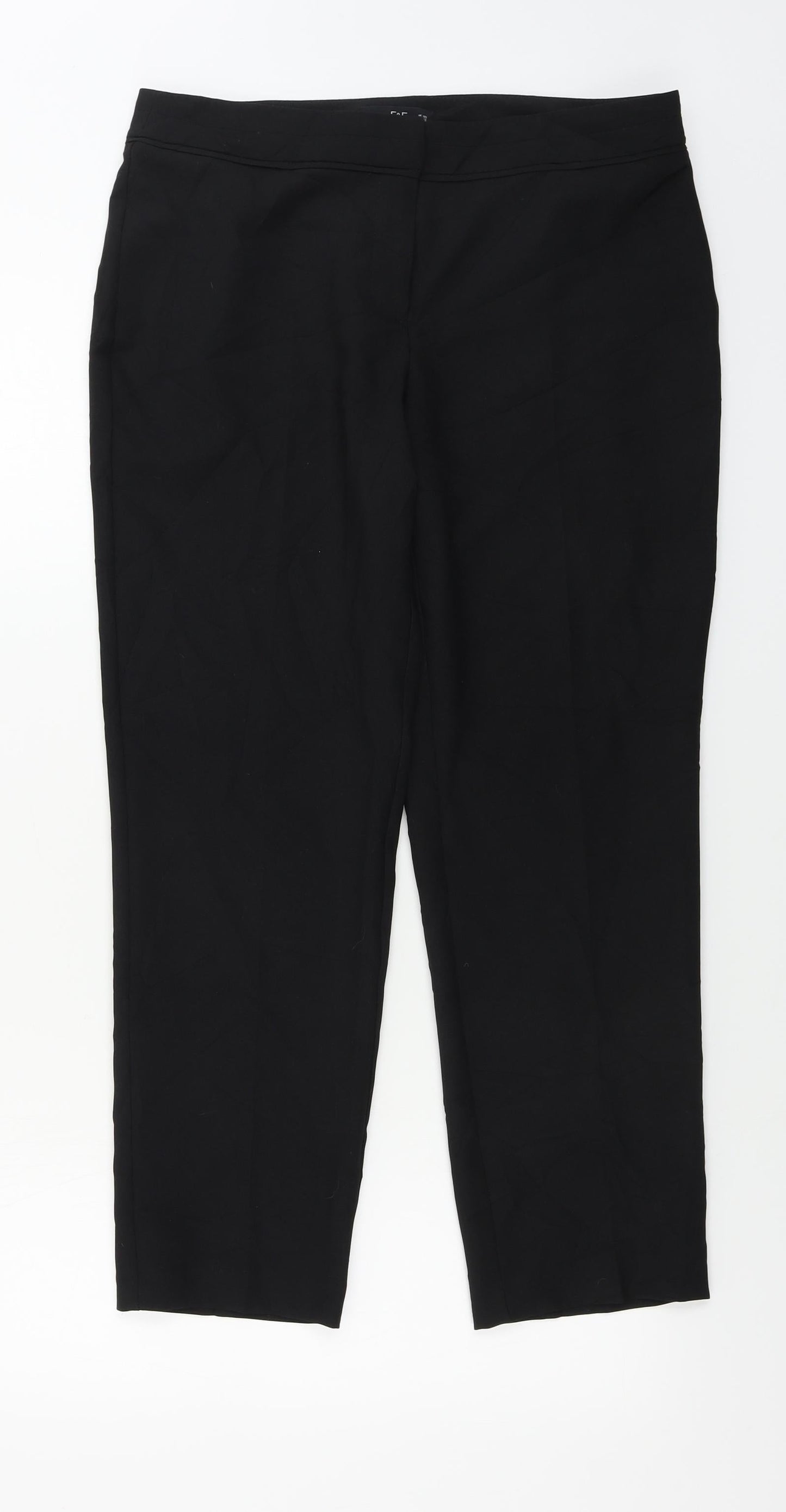 F&F  Womens Black   Trousers  Size 10 L24 in