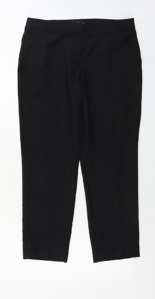 F&F  Womens Black   Trousers  Size 10 L24 in