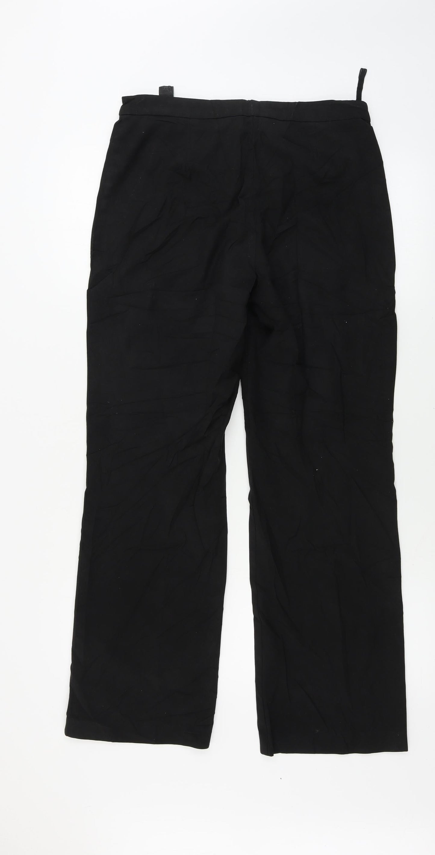 Womens UK Size 10 Marks and Spencer Regular Fit  Black Trousers