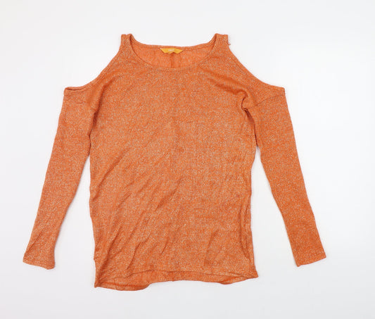 Womens UK Size 10 NEXT Orange Pullover Jumper