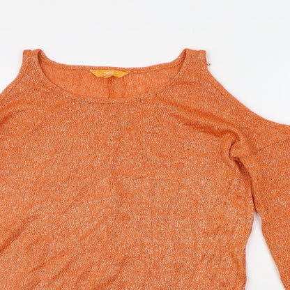 Womens UK Size 10 NEXT Orange Pullover Jumper