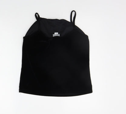 Womens UK Size M OPUS Black Basic Tank