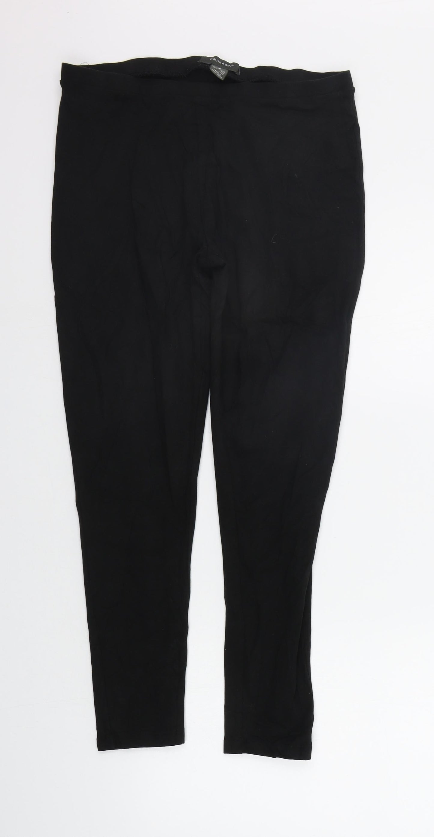 Primark Womens Black   Jegging Trousers Size M L25 in - Elastic Waist Band