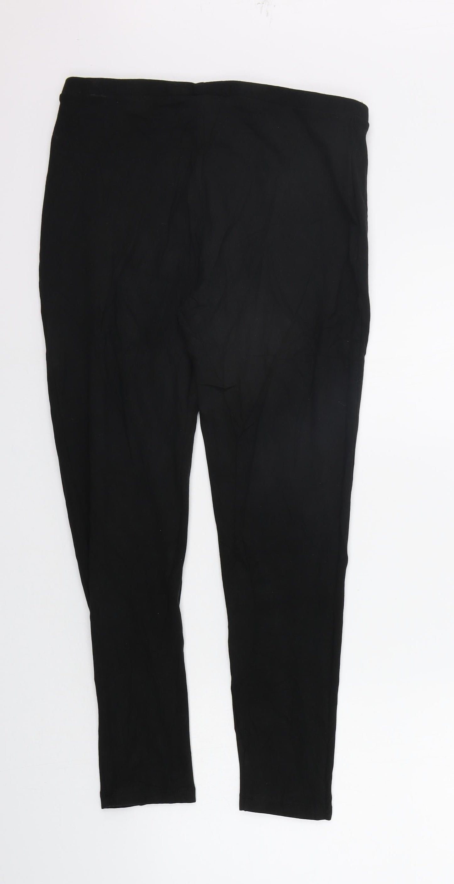 Primark Womens Black   Jegging Trousers Size M L25 in - Elastic Waist Band